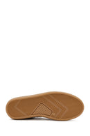 Kadın Leopar Bağcıklı Deri Sneaker | Derimod