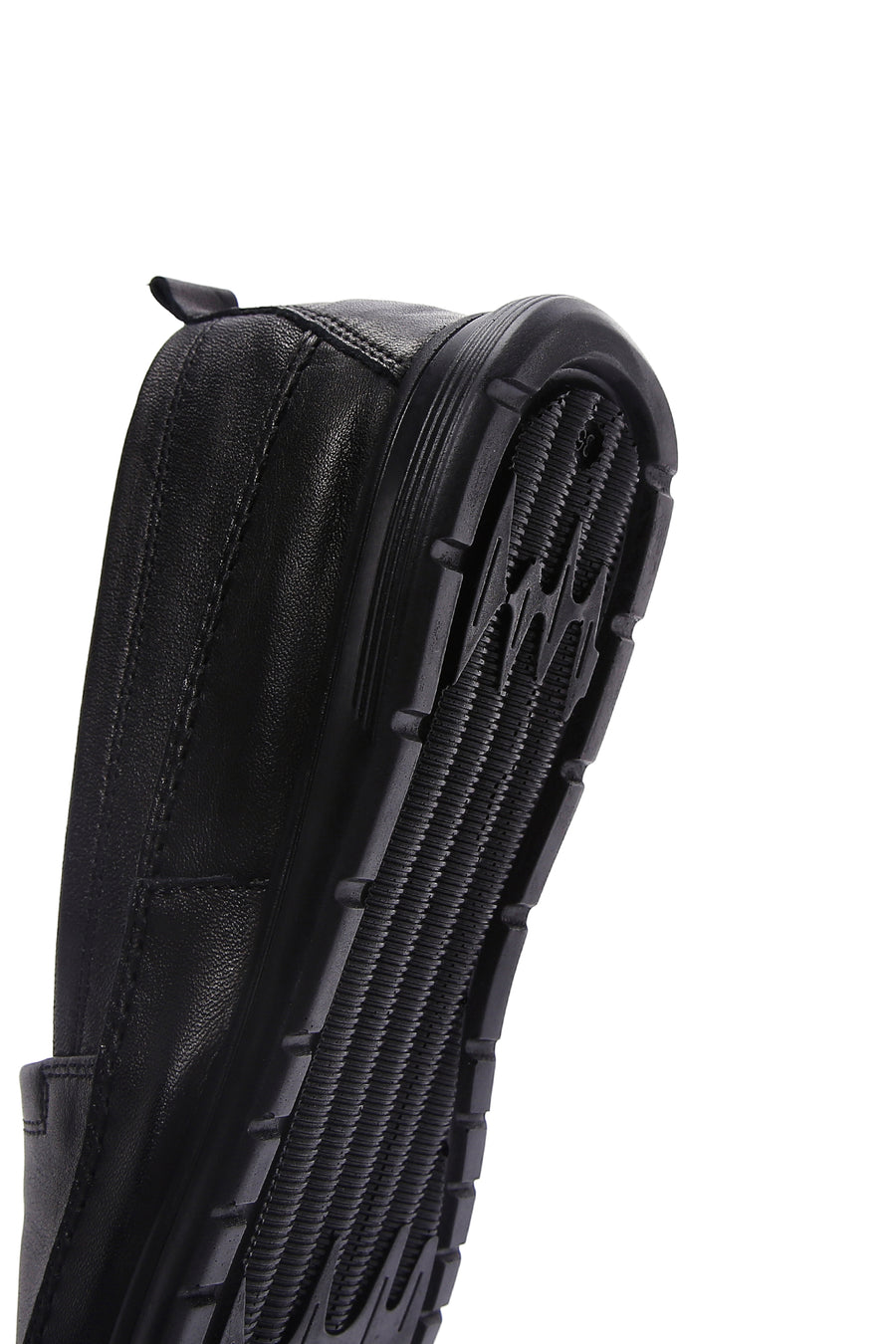 Kadın Siyah Deri Comfort Loafer