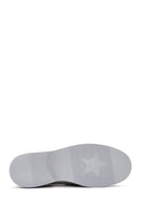 Women's Gray Suede Leather Masculine Loafer | Derimod