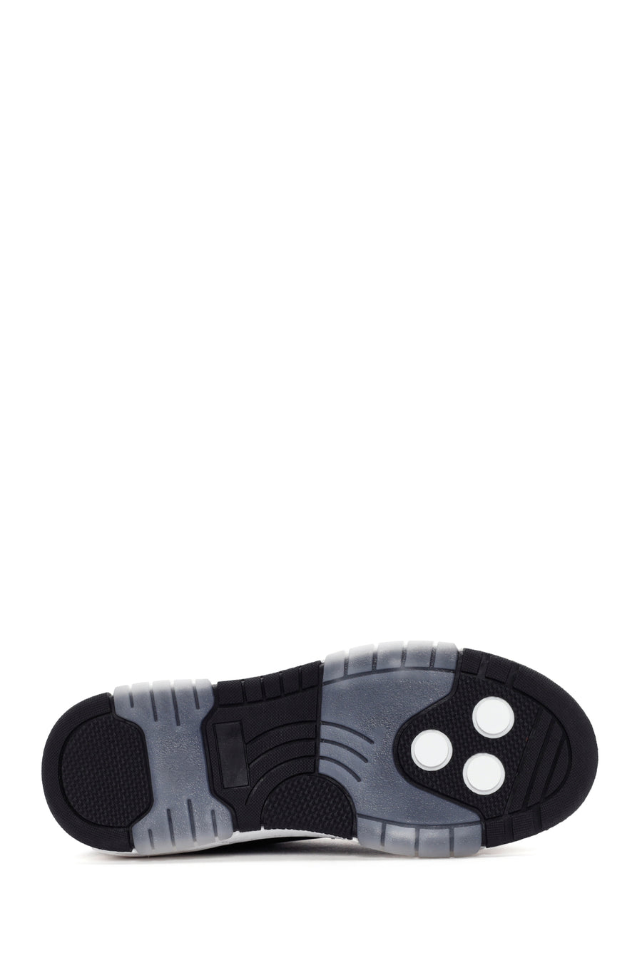 Women's Black Lace-up Leather Sneaker