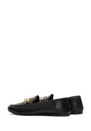 Kadın Siyah Deri Maskülen Loafer | Derimod