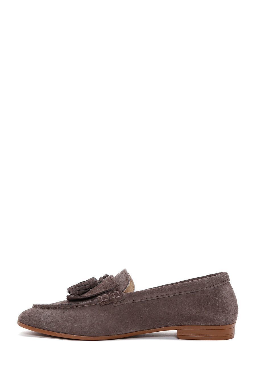 Women's Mink Suede Leather Masculine Loafer