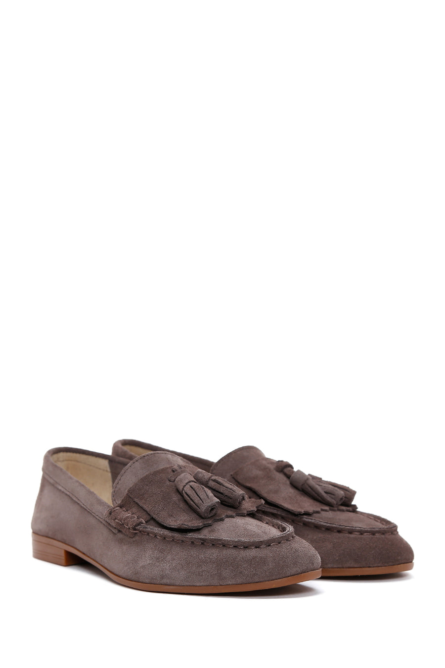 Women's Mink Suede Leather Masculine Loafer