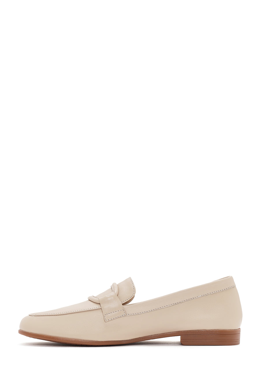 
Women's Beige Leather Casual Loafer
