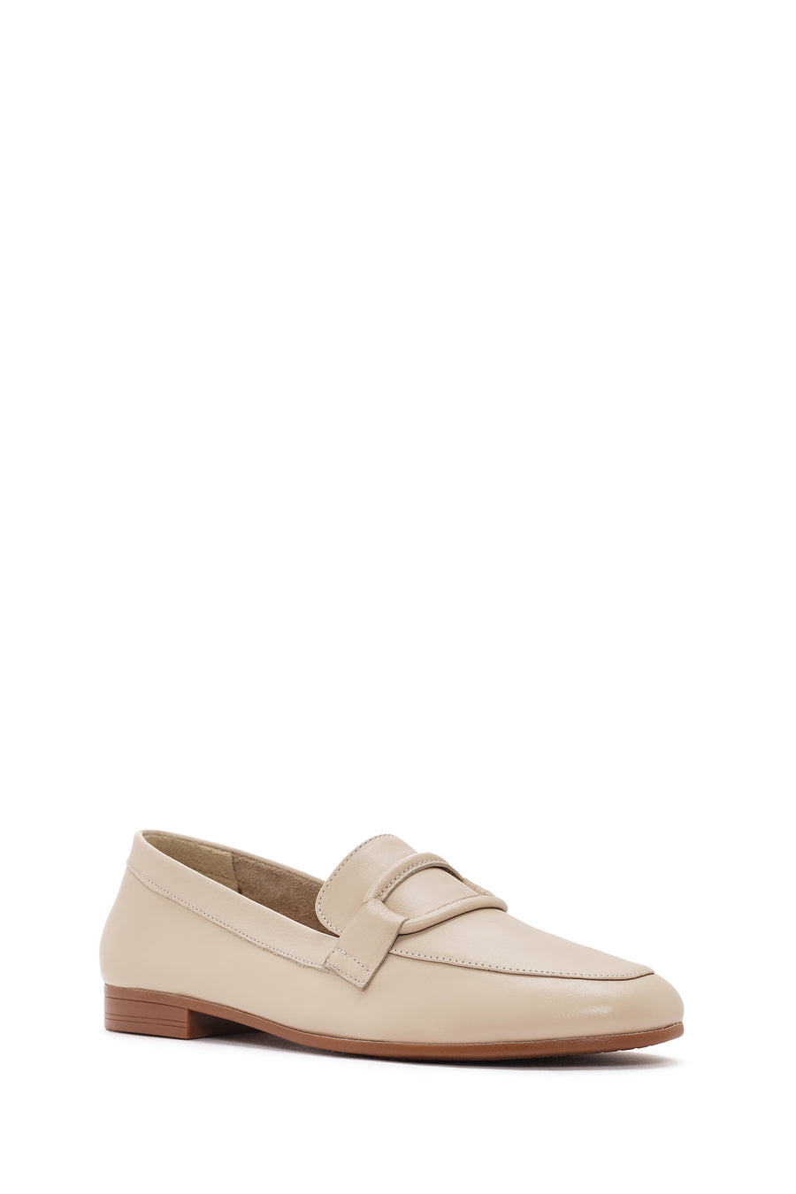 
Women's Beige Leather Casual Loafer
