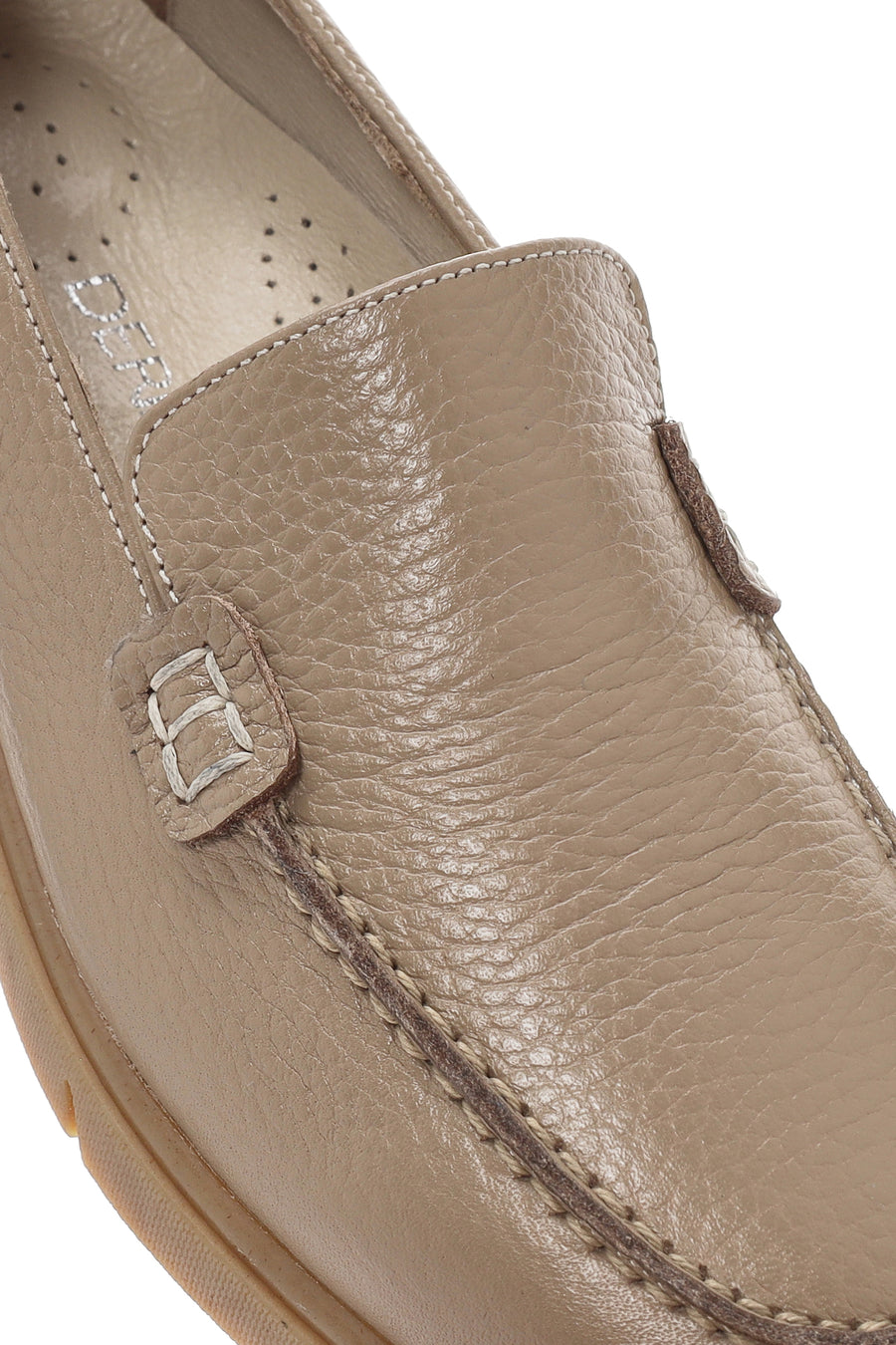 Kadın Vizon Deri Comfort Loafer