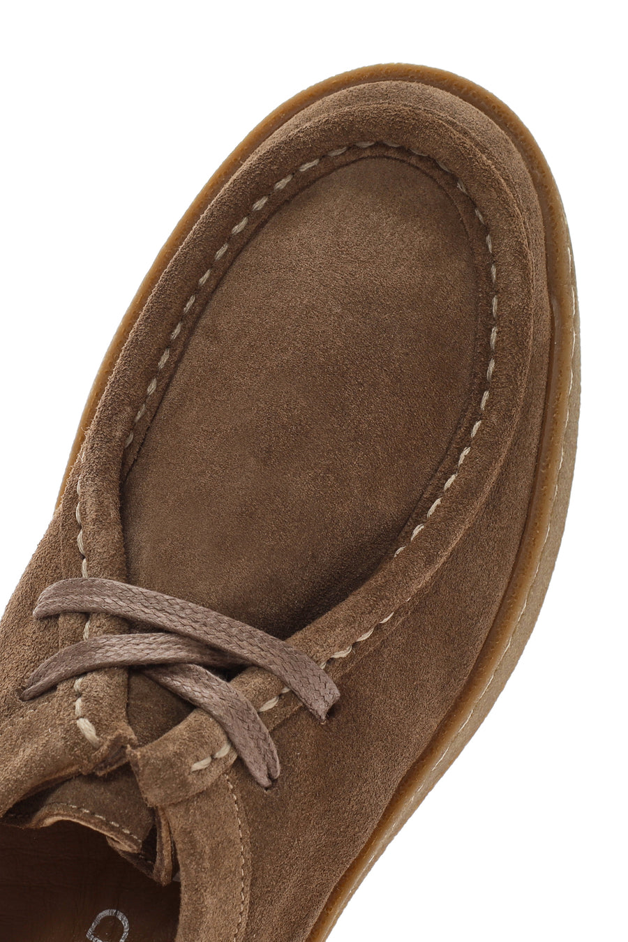 Women's Tan Suede Leather Masculine Shoes