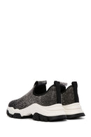Derimod Zero Women's Black Thick Soled Stone Sneaker | Derimod