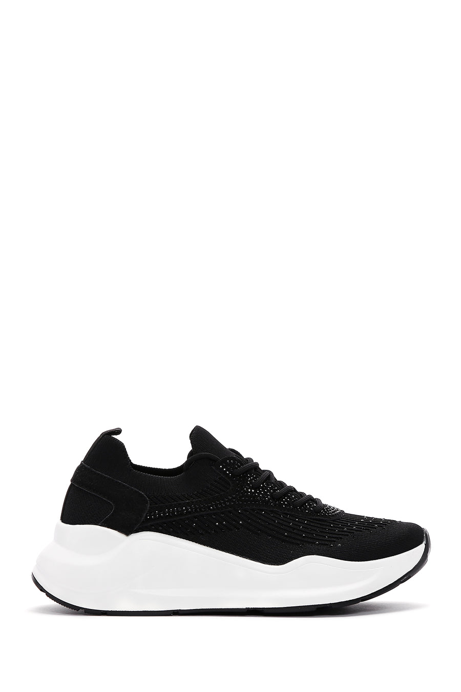Derimod Zero Kadın Siyah Kalın Tabanlı Sneaker 24SFD491714 | Derimod