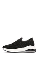 Derimod Zero Women's Black Lace-Up Thick Soled Sneaker | Derimod
