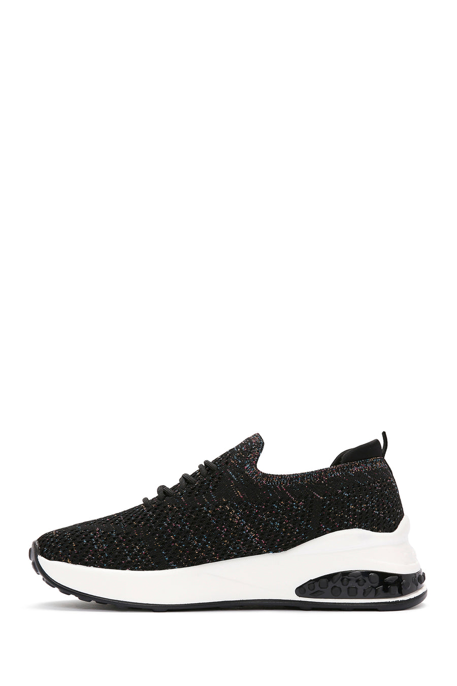 Derimod Zero Women's Black Lace-Up Thick Soled Sneaker
