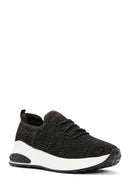 Derimod Zero Women's Black Lace-Up Thick Soled Sneaker | Derimod