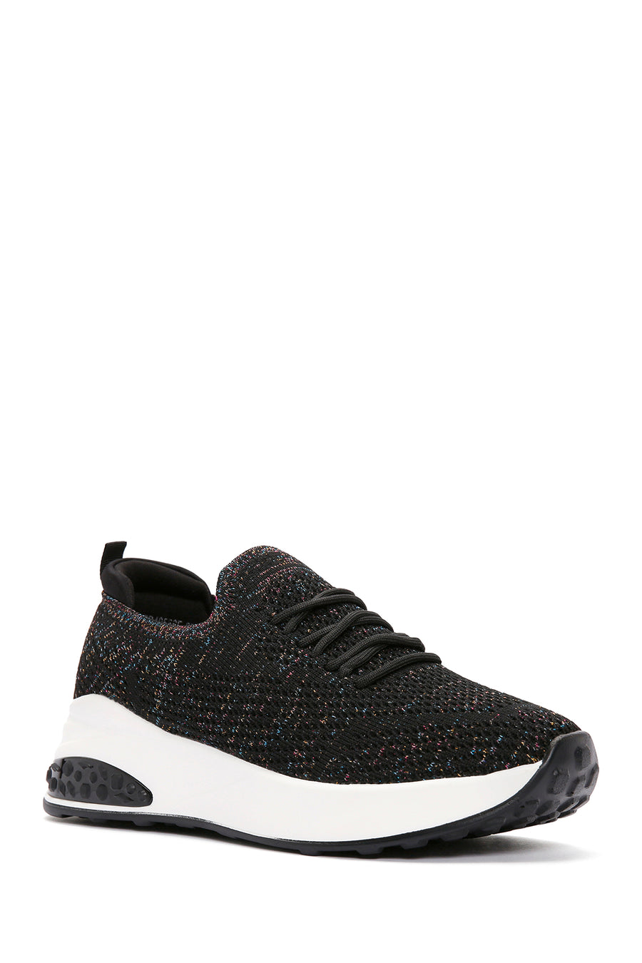 Derimod Zero Women's Black Lace-Up Thick Soled Sneaker
