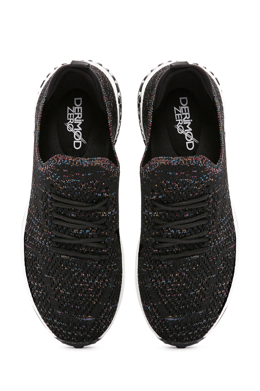 Derimod Zero Women's Black Lace-Up Thick Soled Sneaker