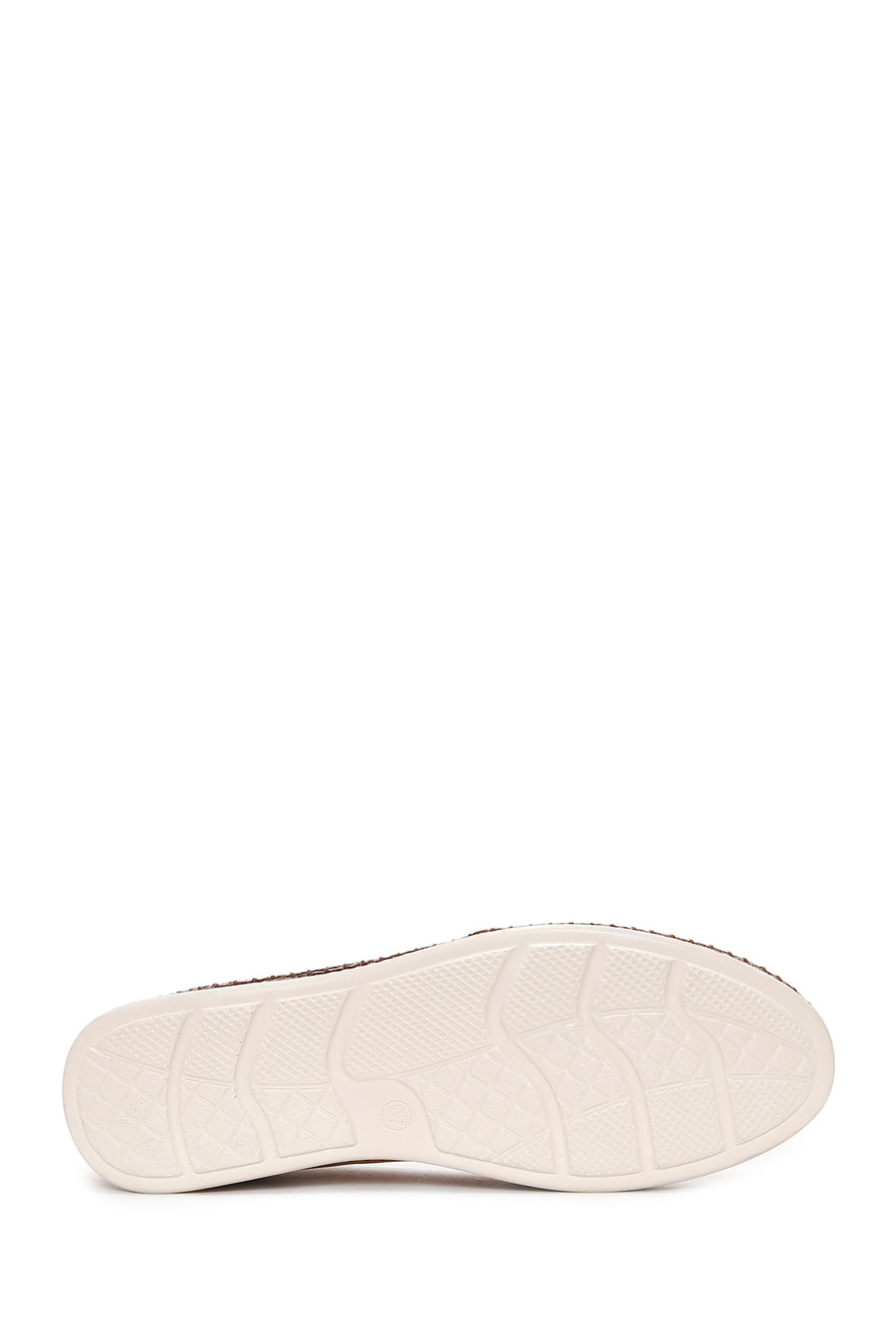 Kadın Bej Deri Comfort Loafer