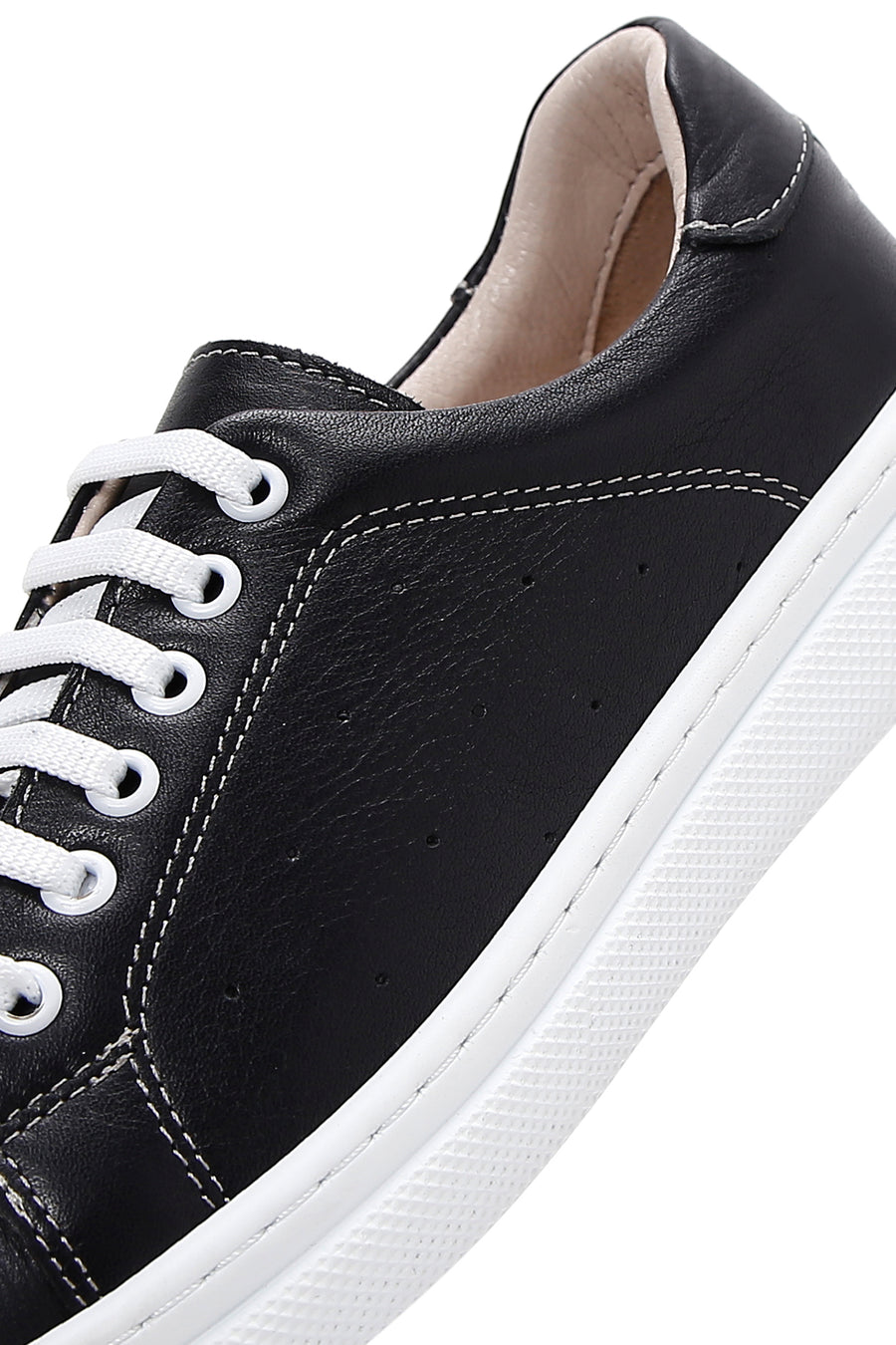 Kadın Siyah Deri Sneaker