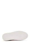 Women's Beige Lace-Up Suede Leather Sneaker | Derimod