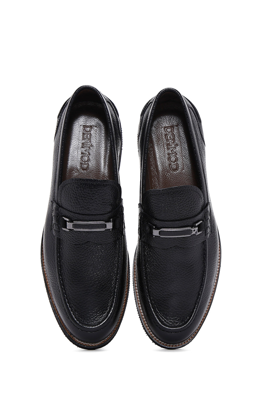 Erkek Siyah Deri Casual Loafer