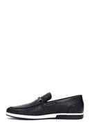 Erkek Siyah Deri Casual Loafer | Derimod