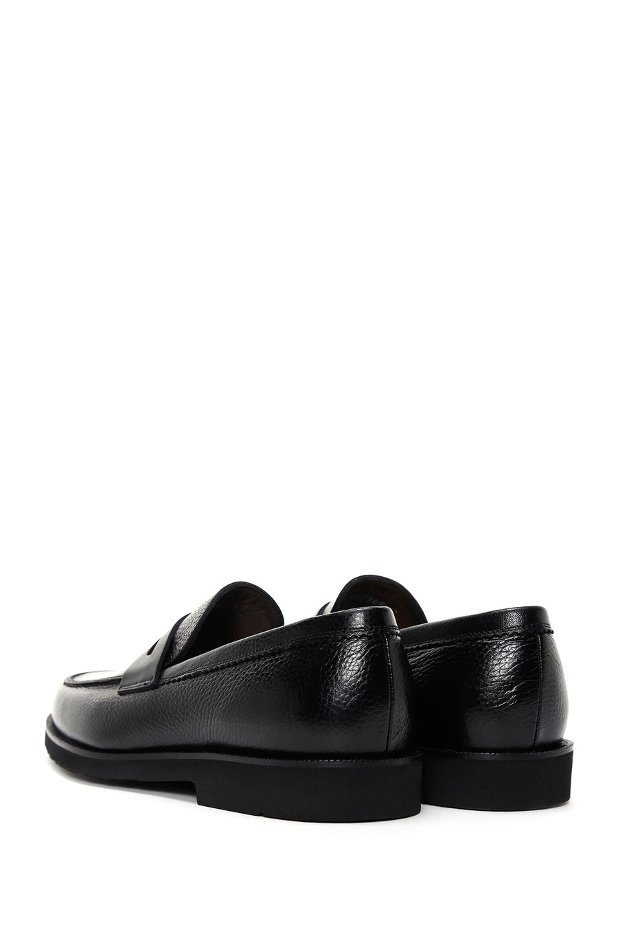 Erkek Siyah Deri Casual Loafer