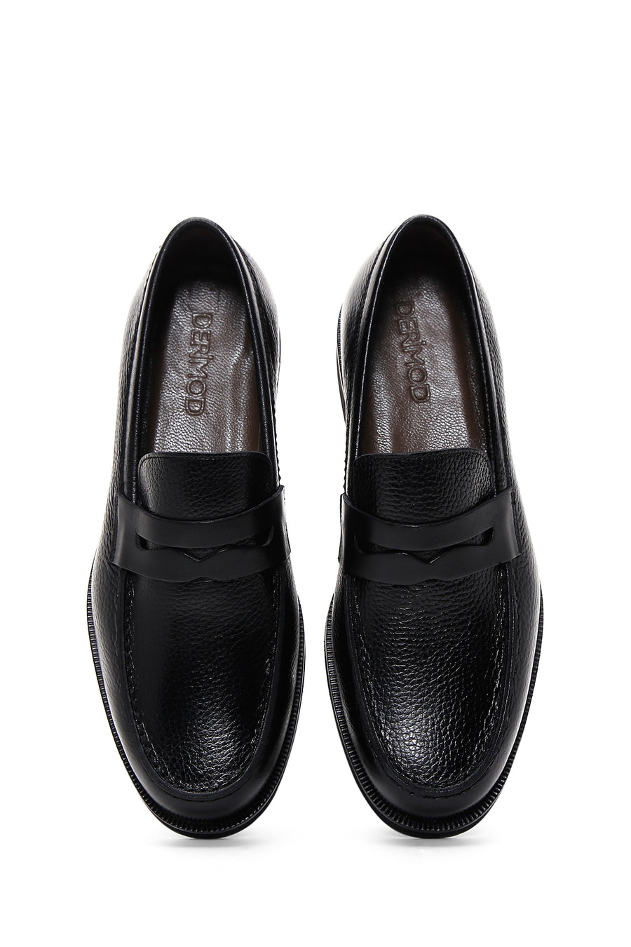 Erkek Siyah Deri Casual Loafer