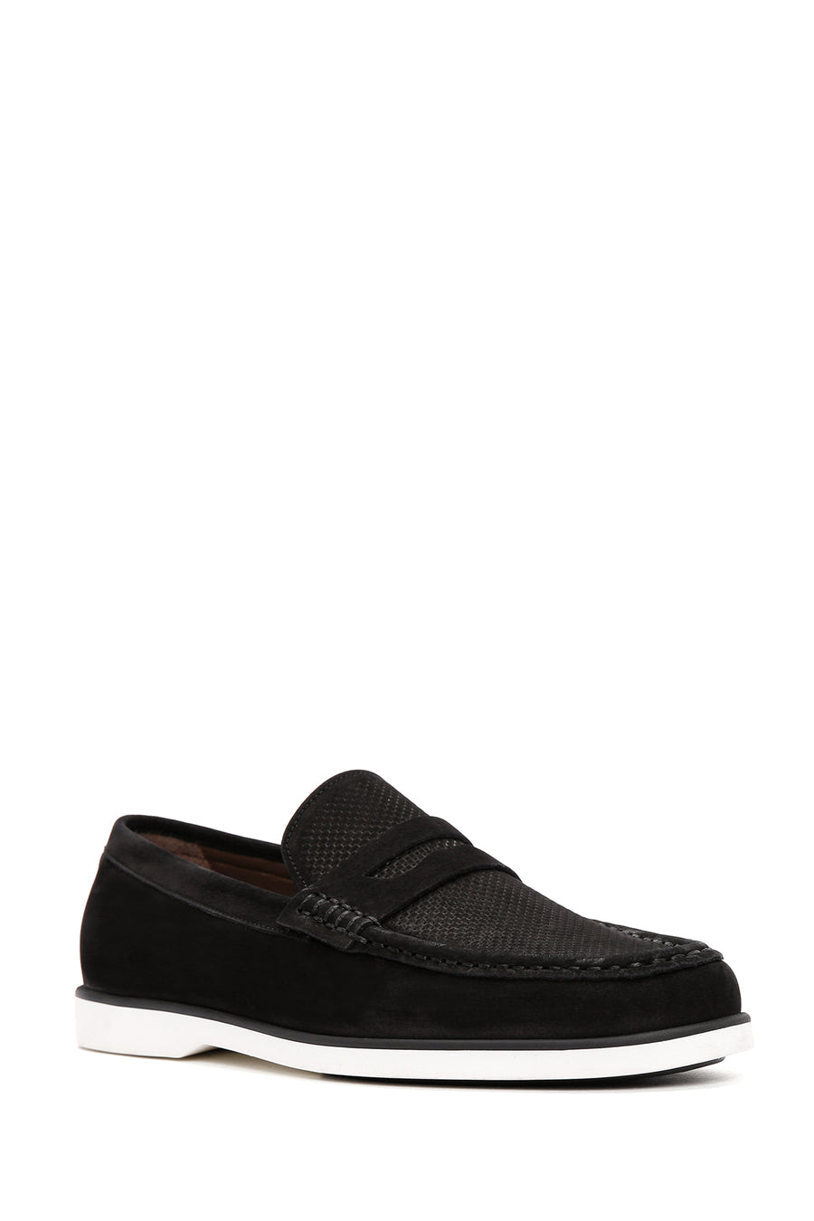 Erkek Siyah Nubuk Deri Casual Loafer