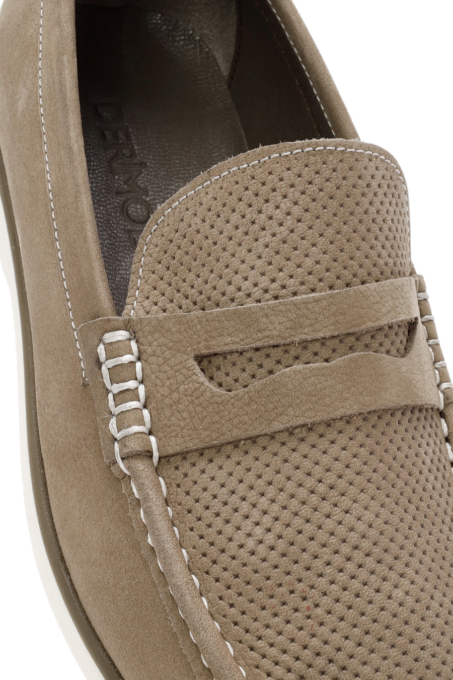 Erkek Vizon Nubuk Deri Casual Loafer