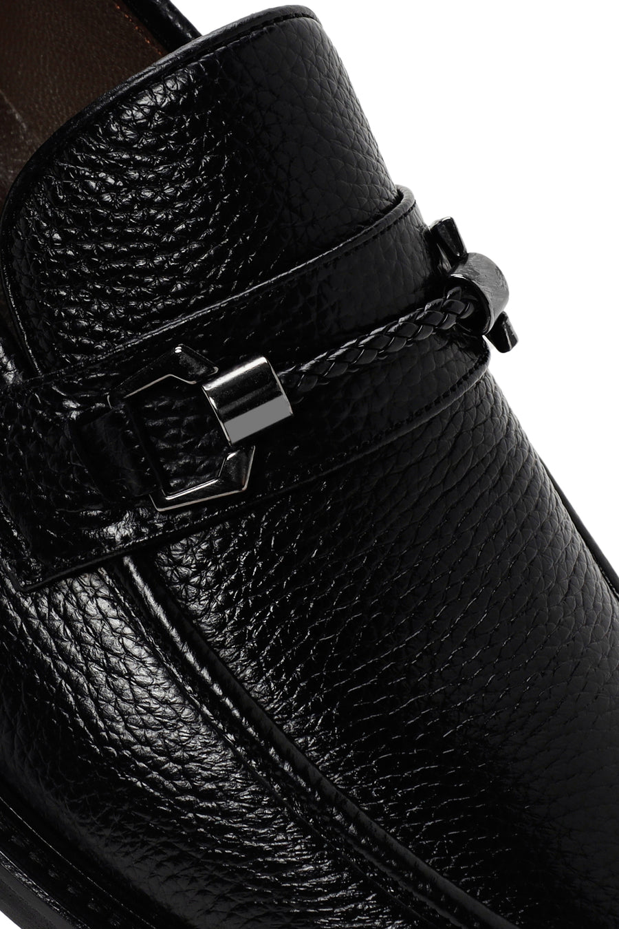 Erkek Siyah Deri Klasik Loafer