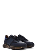 
Men's Navy Thick Sole Lace-Up Leather Casual Sneaker
 | Derimod
