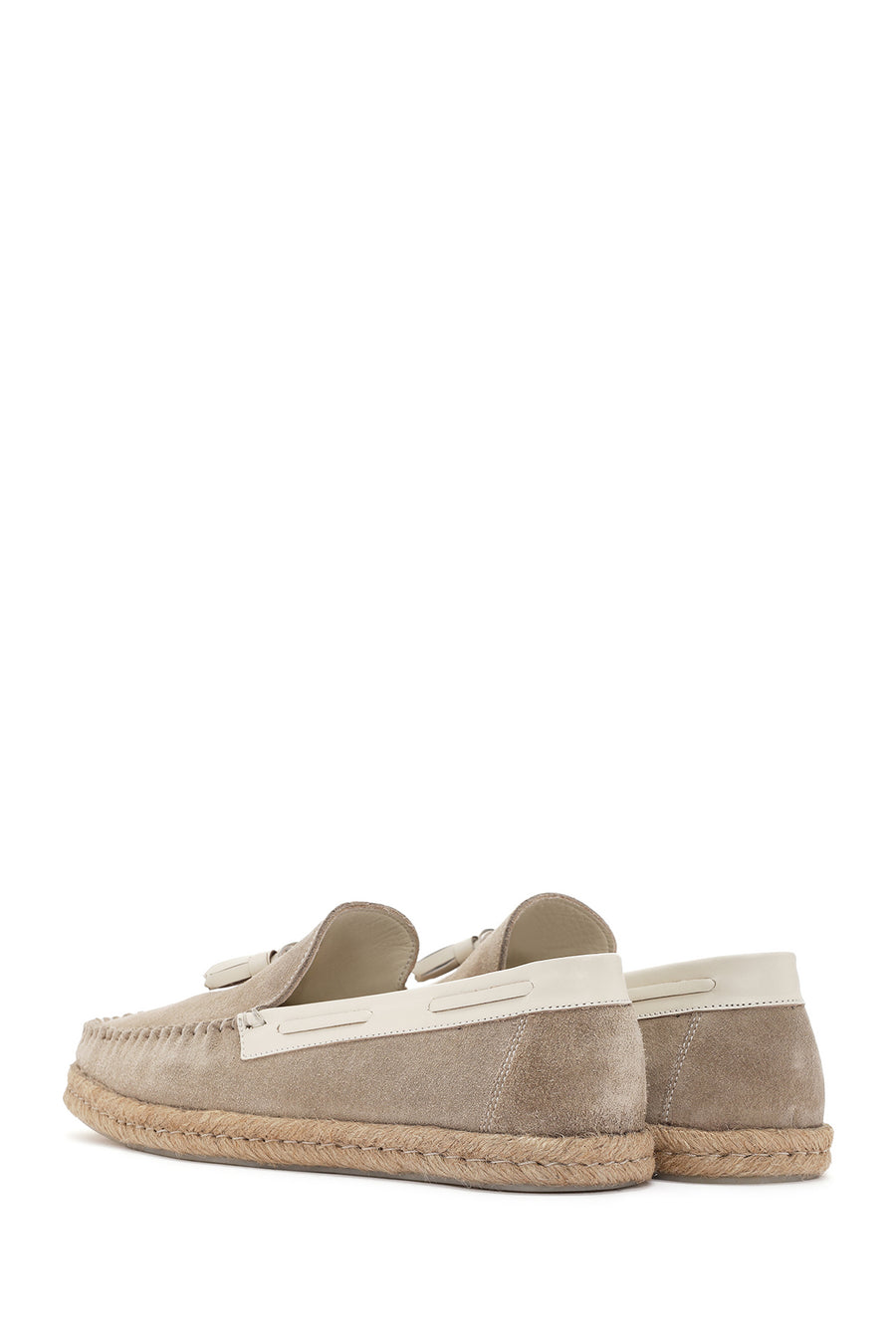 Erkek Bej Süet Deri Casual Loafer