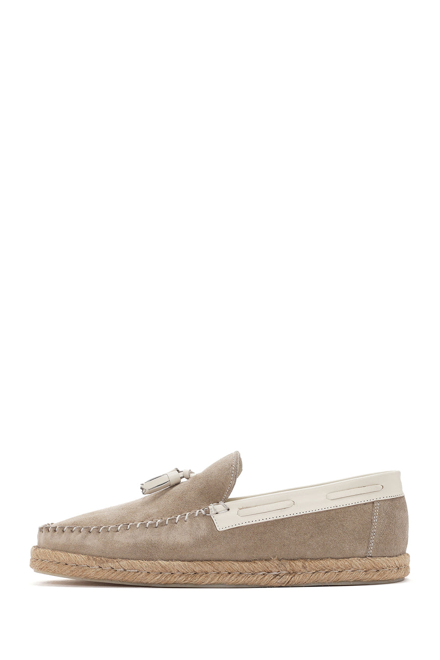 Erkek Bej Süet Deri Casual Loafer