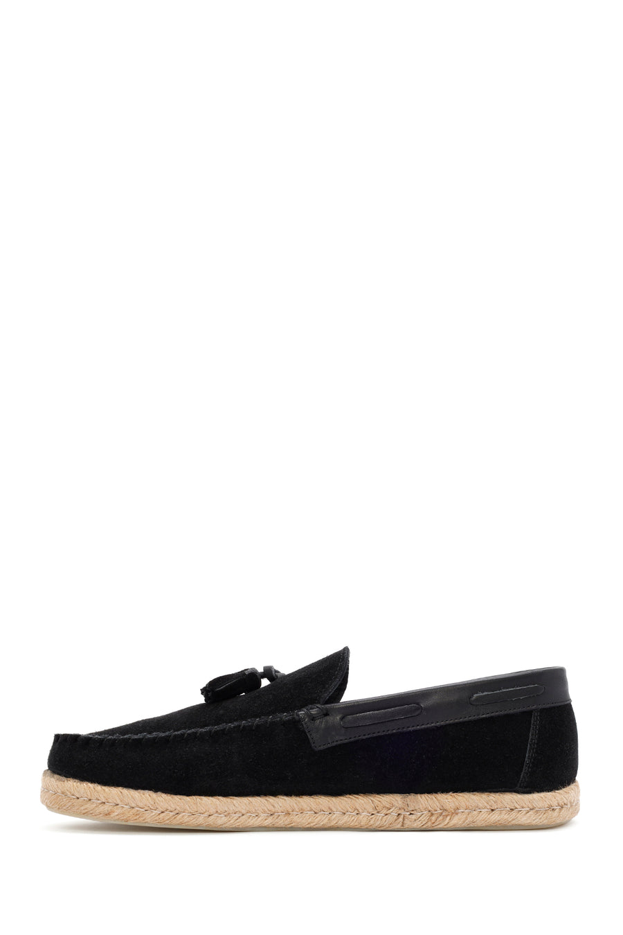 Erkek Siyah Süet Deri Casual Loafer
