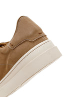 Erkek Bej Bağcıklı Nubuk Deri Sneaker | Derimod