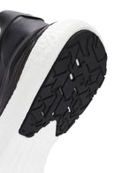 Men's Black Lace-up Thick-Sole Leather Sneaker | Derimod