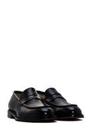 Erkek Siyah Deri Klasik Loafer | Derimod