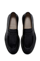 Erkek Siyah Deri Klasik Loafer | Derimod