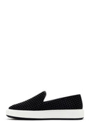 Erkek Siyah Kalın Tabanlı Örgü Deri Casual Loafer | Derimod