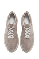 Men's Mink Lace-Up Suede Leather Sneaker | Derimod