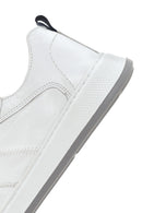 Men's White Lace-up Leather Sneaker | Derimod