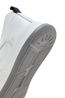 Men's White Lace-up Leather Sneaker | Derimod
