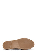 Men's Black Suede Leather Sandals | Derimod