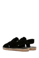 Men's Black Suede Leather Sandals | Derimod