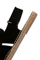 Men's Black Suede Leather Sandals | Derimod