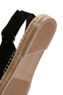 Men's Black Suede Leather Sandals | Derimod