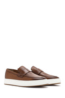 Erkek Taba Deri Loafer | Derimod