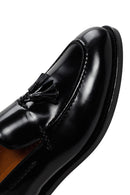 Erkek Siyah Püsküllü Deri Loafer | Derimod