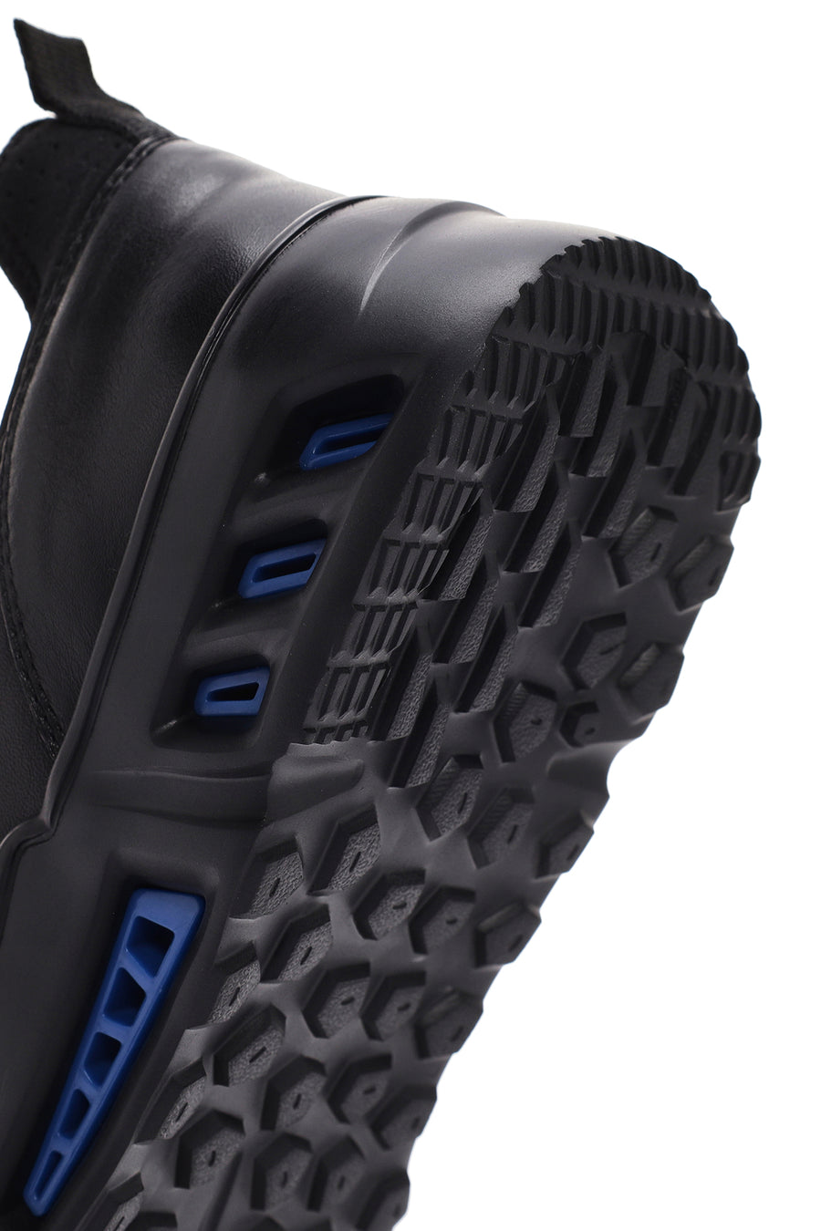 Erkek Siyah Bağcıklı Deri Sneaker