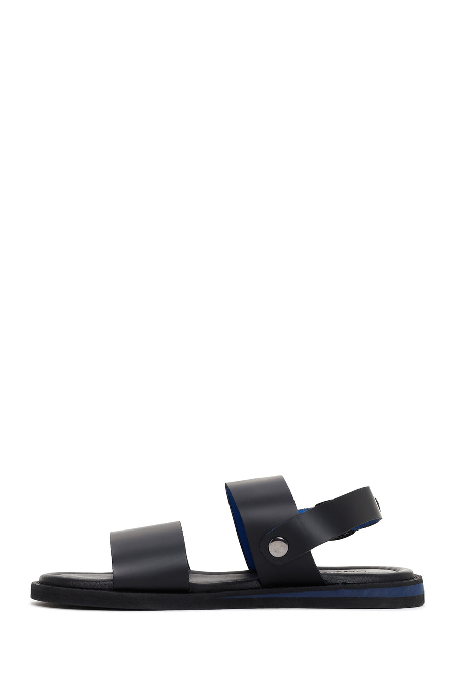 Men's Black Leather Sandals