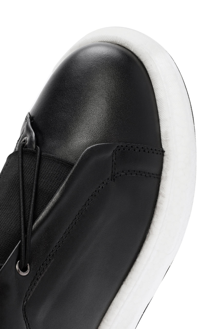 Erkek Siyah Deri Sneaker