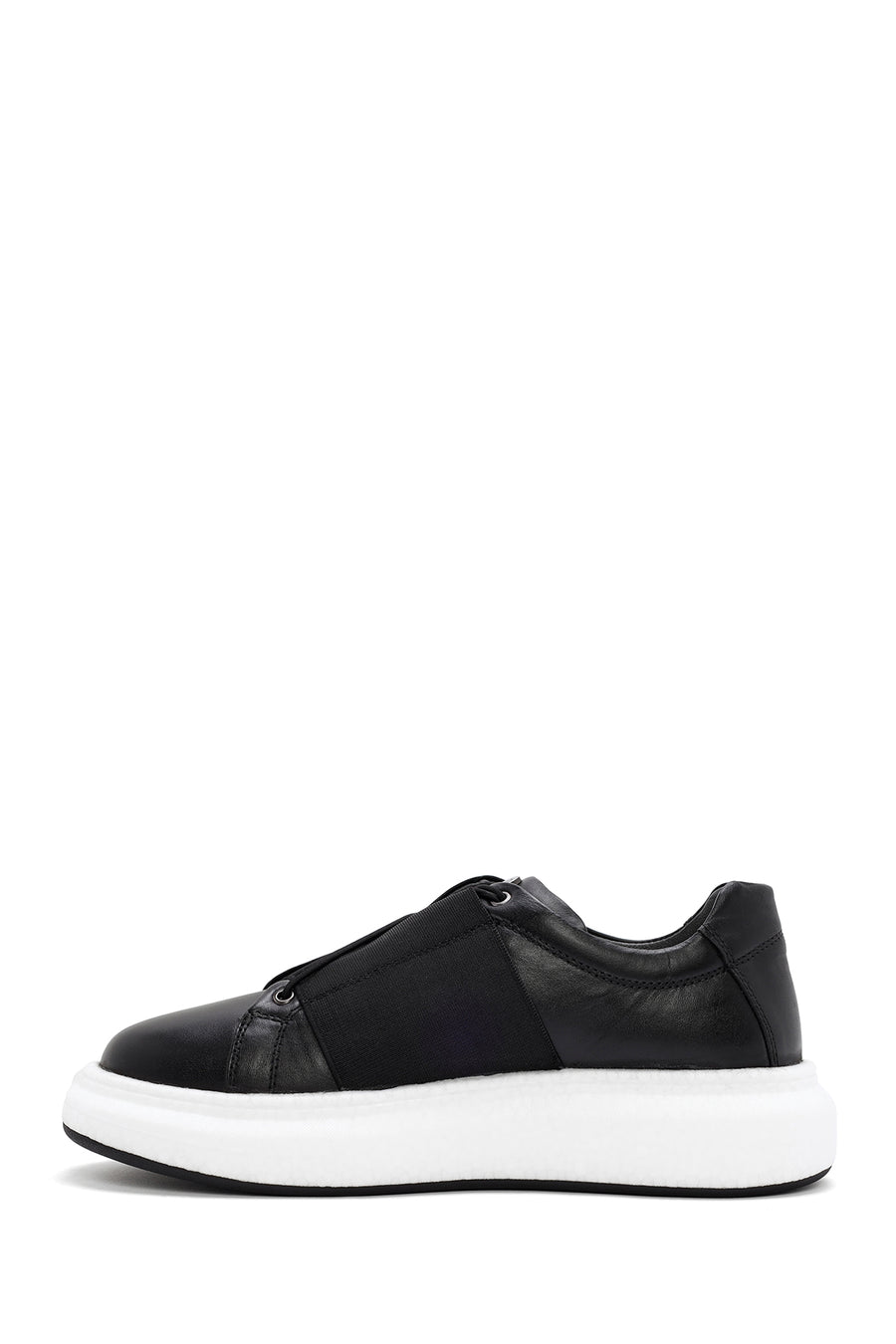 Erkek Siyah Deri Sneaker